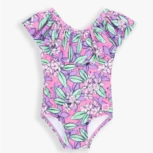Ruffle Butts Pink Floral Ruffle Swimsuit